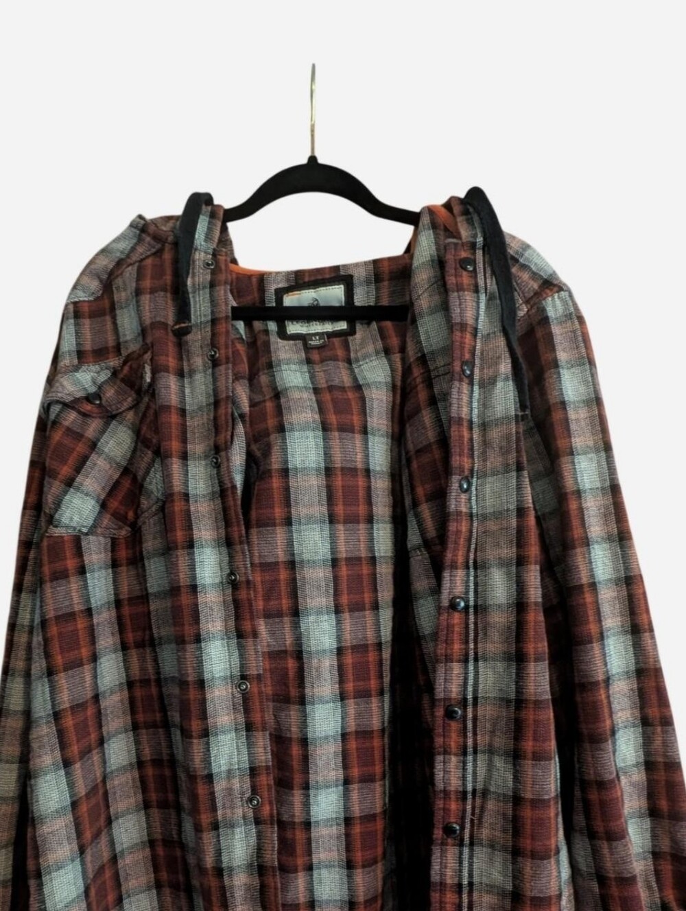 Legendary Whitetails Rust and Gray Plaid Shirt